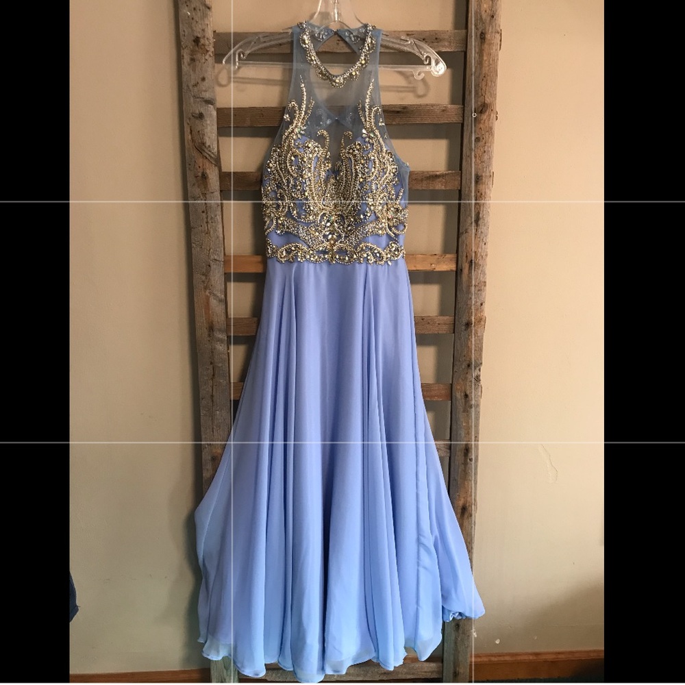 Alyce Paris Prom Dress Size 2 Periwinkle Color